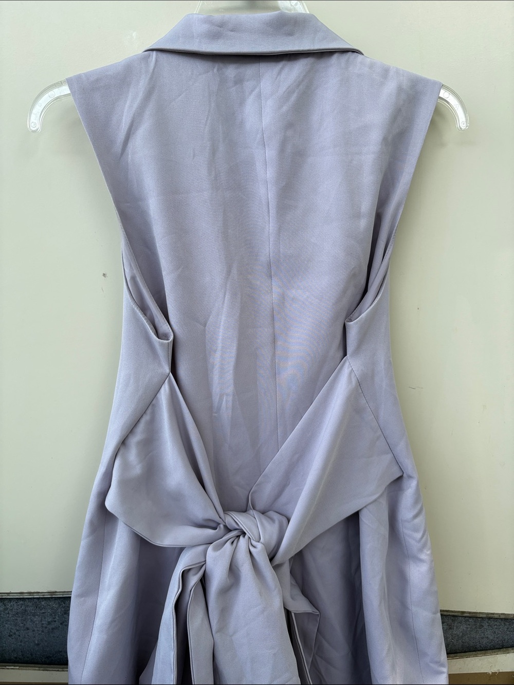 Sleeveless Lavender Wrap Blazer Dress - Picture 4 of 5